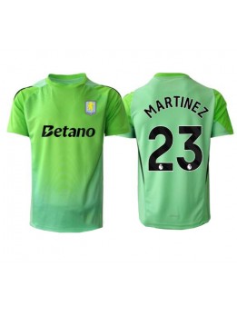 Muži Futbalové oblečenie Aston Villa Emiliano Martinez #23 Brankarsky 2025-26 Krátky Rukáv - Preč